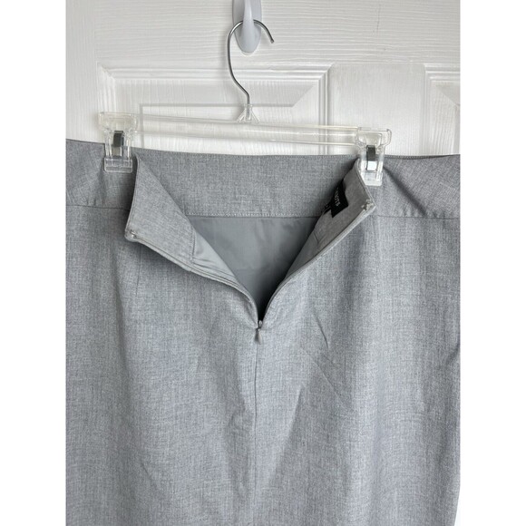 Talbots Pencil Skirt Size 14 Gray with Slash Pockets and Back Slit - Picture 5 of 8